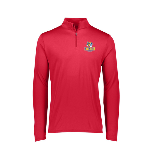 [FTLQFLRD-FAXS-LOGO1] Decker Women's Flex-Lite 1/4 Zip Shirt (Female Adult XS, Red, Logo 1)
