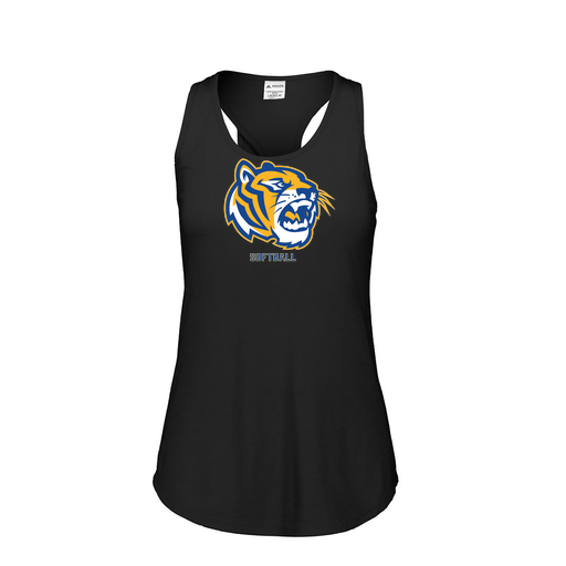 [3078.K94.S-LOGO2] Ladies Tri Blend Tank Top (Female Adult S, Black, Logo 2)