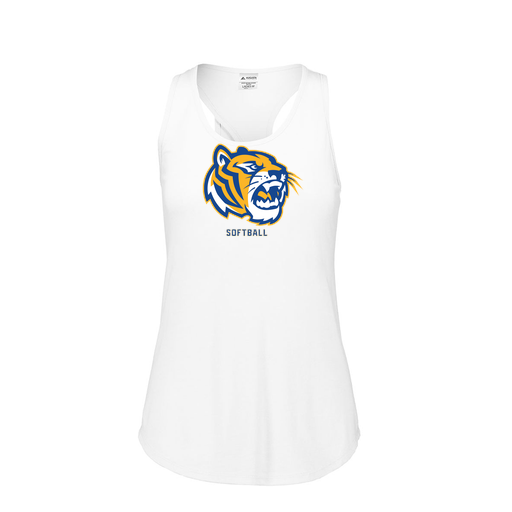 [3078.005.S-LOGO2] Ladies Tri Blend Tank Top (Female Adult S, White, Logo 2)