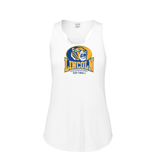 [3078.005.S-LOGO3] Ladies Tri Blend Tank Top (Female Adult S, White, Logo 3)