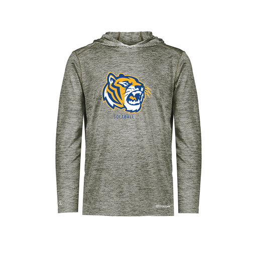 [FOLHCGGY-AS-LOGO2] Decker Men's Charge Hoodie (Adult S, Gray, Logo 2)